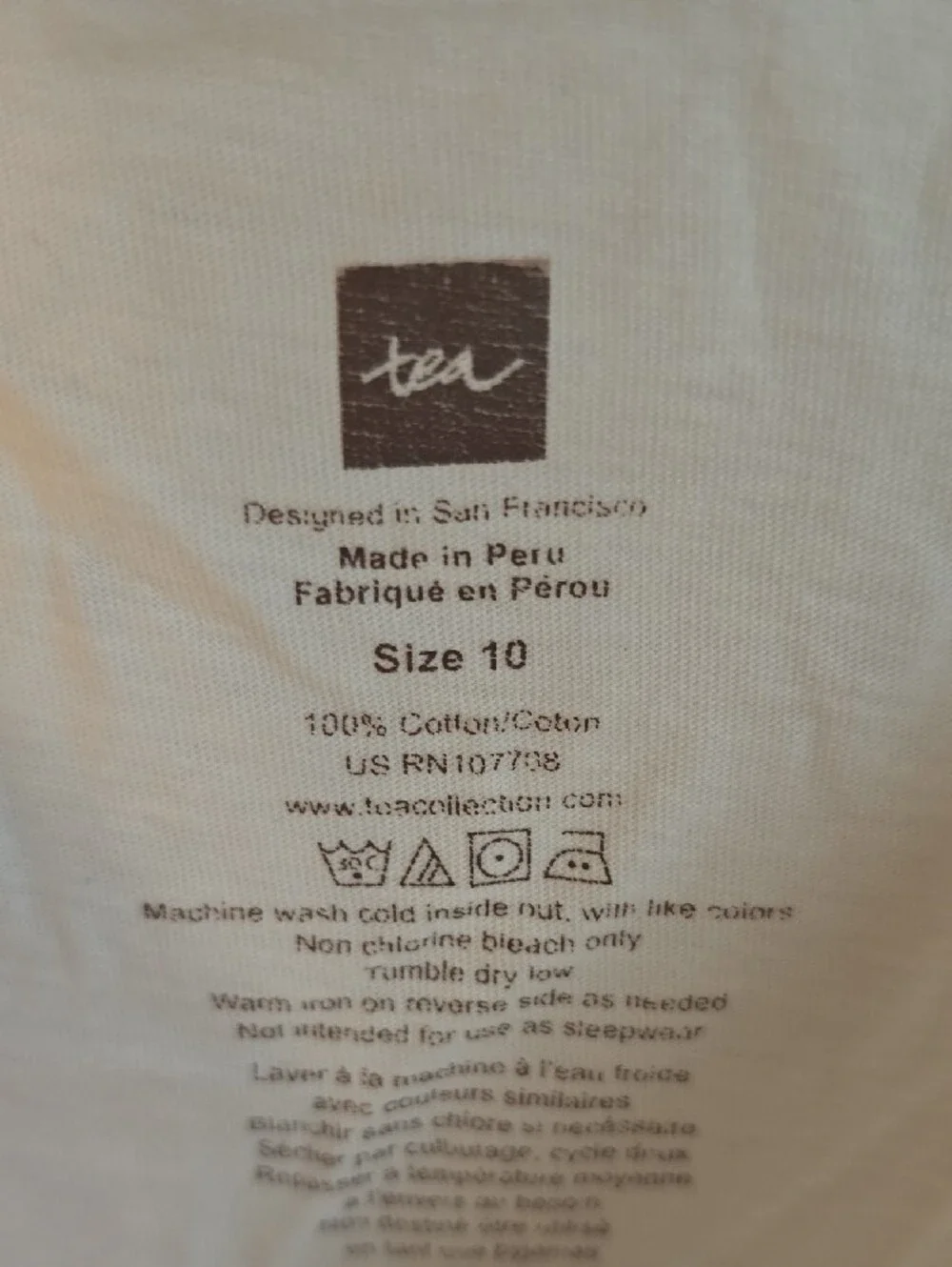 Tea Collection cream short